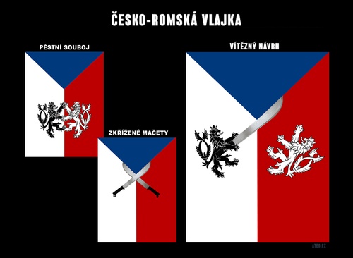 Vzdoronávrh česko-romské vlajky